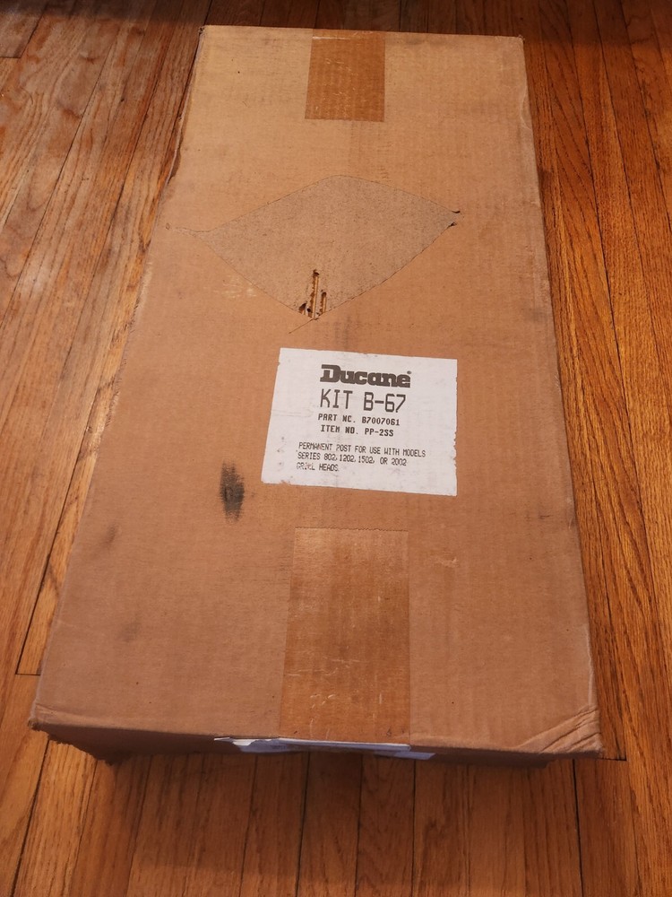 Ducane 02 series Gas Grill B-67 stainless steel post mount kit New In Box