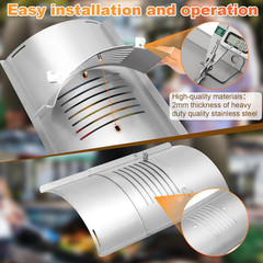 Flame Broiler Kit Pit Boss PB820 PB850 Slide Cover Bottom Replacement