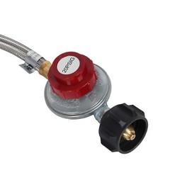 New 5FT High Pressure LPG Propane Gas Hose Regulator Adjustable Stainless Steel