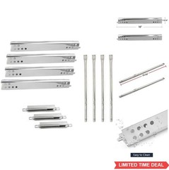 Grill Burner Replacement Kit 4 Burner 16 Inch Heat Plate 14 3/4 Tube Crossover