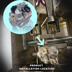 Gas Fryer Repair Parts 700 Series Millivolt Gas Valve For Robershaw 700-506