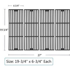 Replacement Grill Grates Set of 4 Chargriller King Griller Heavy Duty Cast Iron