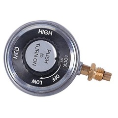 Propane Gas Grill Control Valve Table Top Regulator with a 1″-20 Female Throw…