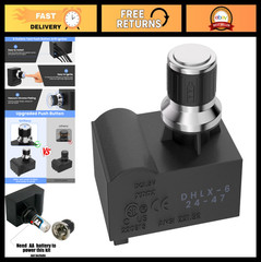 Universal 6 Outlet Push Button Grill Ignitor – Chrome Spark Generator for BBQ Gr