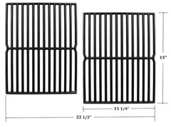 (2-Pcs) 15″ Cast Iron Cooking Grid Grates Replacement for Weber Genesis Silver A