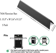 Burners & Flavorizer Bars Kit for Weber Spirit E310 E320 SP330 7636 69787 Parts