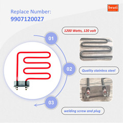 Electric Smoker Heating Element Replacement Part 9907120027 for Masterbuilt 40″