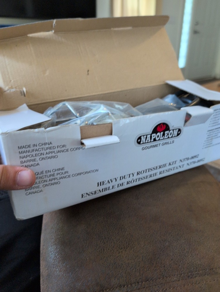 Napoleon N370-0092 Heavy Duty Rotisserie Kit – No Spit Rod