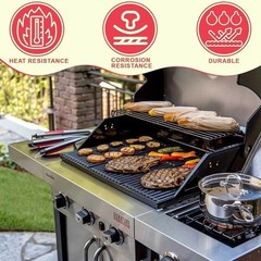 Stainless Steel Emitter Plates Cast Iron Grates Char Broil 3 Burner Grill Parts