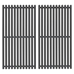 17×8.75 Cast Iron Cooking Grate Replacement for 2-Burner Grills, Fits CharBroil