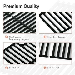 463448021 Cast Iron Cooking Grates for Charbroil Performance 5 Burner Grill