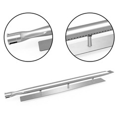 2pc Stainless Steel BBQ Gas Grill Burner Tubes Replacement for 30″ & 41″ Grills