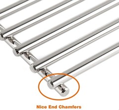 Stainless Steel Cooking Grid Grates 19.25×7.5 Inch for Bull BBQ