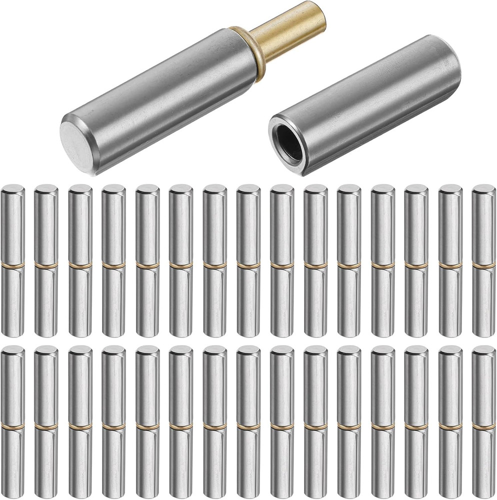 30 Pack 2.5Inch Weld on Bullet Hinges BBQ Smoker Weldable Barrel Hinges Heavy Du