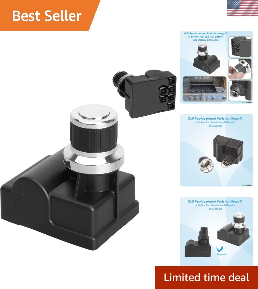 6 Outlet Nexgrill Compatible Push Button Igniter Replacement – Easy Install
