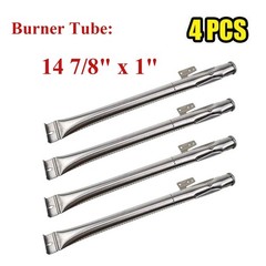 Stainless Steel Grill Burner Tubes Replacement for Gas Grills (4 Pack) BBQ
