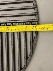 BARBECUE BBQ CAST IRON ROUND GRATE 4 PCS MODULAR SET 19.5″ DIAMETER NEW