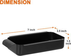 Grill Grease Pan Replacement for Char-Broil 9328812P06 G416-0015-W1, Black Steel