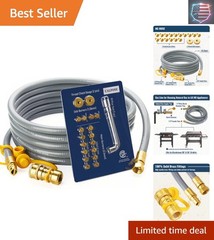 15 Feet 5249 Propane to Natural Gas Conversion Kit for Blackstone 28”, 36” Gr…