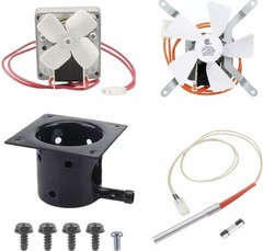 Unidanho Fire Burn Pot and Hot Rod Ignitor,Auger Motor,Grill Induction Fan Kit,R