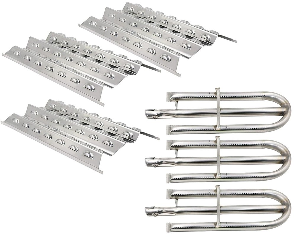 3 PCS Gas Grill SS90191 Heat Plates Burner Repair Kit For Perfect Flame 3019L