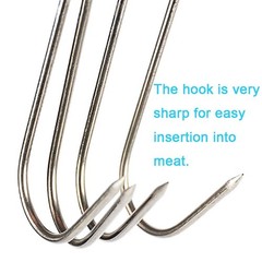 Meat Hooks S Hooks Stainless Steel Poultry Hook BBQ Grill Cooking Smoker Hook…