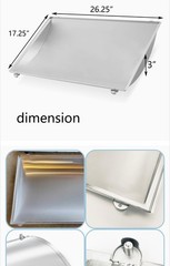 S541 Stainless Steel Heat Plate Drip Pan Firebox Replacement Part for Charbroil