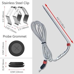 2-Packs iGrill Pro Meat Probe Replacement for Weber Grills,igrill, Connect Red