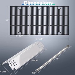 Grill Grease Tray Parts for Nexgrill 720-0896B, 720-0896, 720-0896C, Adjustable