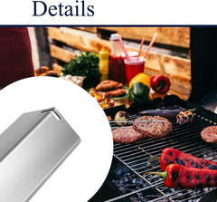 5-Pack Stainless Steel BBQ Gas Grill Heat Plate Shield Tent for Backyard BY14-1