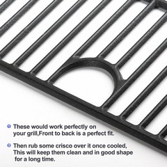 Grill Grates for Nexgrill Home Depot 720-0830H 720-0783E 720-0670C, 17 Inch C…