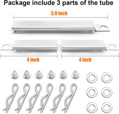 Hisencn 304 Stainless Steel Carryover Tube Replacement for Charbroil Gas Grill,