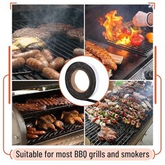 Unco Smoker Gasket 15 FT 3 4 1 8 2 Black Seal High Temp 2.0 Count Stainless