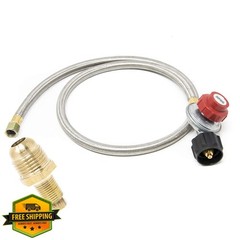Gas One 4 ft Regulator Propane Brass Orifice Hose