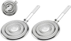 Stainless Steel Heat Diffuser Set, Removable Handle, 2-Pack