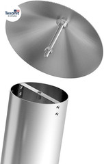 Pellet Grill Smoke Stack, Stainless Steel Chimney Replacement for Camp Chef, Pit