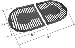 Cast Iron Grill Cooking Grates Replacement Parts For Coleman Roadtrip NEW