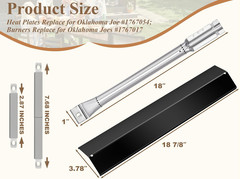 Grill Replacement Parts for Oklahoma Joe’S Longhorn Combo 3 Burner Charcoal/Gas