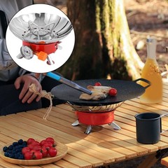 Outdoor Camping Stove Portable Stainless Steel Wind Resistant Compact Cooker