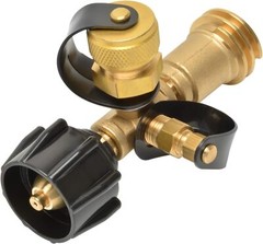 Heavy Duty Brass Rv Propane 4 Port Tee Connects Appliances To Fuel Supply
