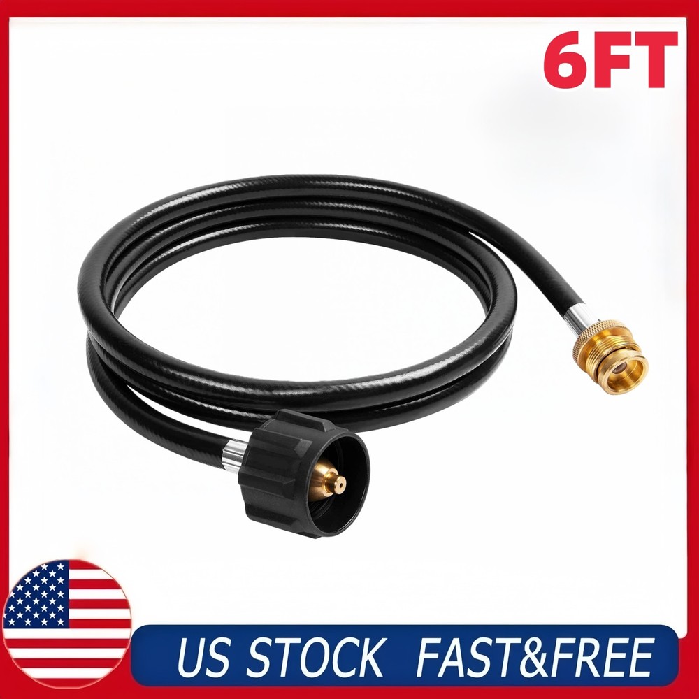 SHINESTAR 6FT Propane Hose for Buddy Heater, Weber Q, Coleman Stove