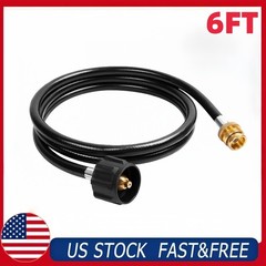 SHINESTAR 6FT Propane Hose for Buddy Heater, Weber Q, Coleman Stove US