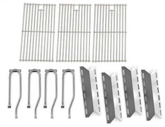 Repair Kit Jenn Air 750-0141, 4 Burners, 4 Heat Plate, 3 Stainless Grates Models