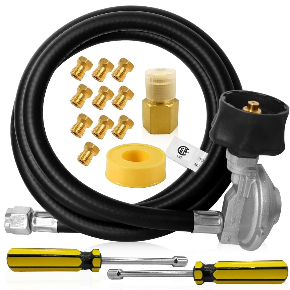 Natural Gas to Propane Conversion Kit with 5FT Regulator Hose for Weber Grills