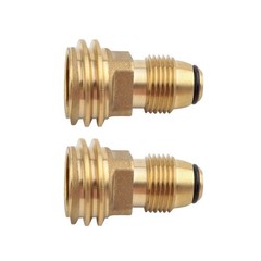 2PCS POL to QCC1 Propane Tank Adapter 100 lbs LP Tank Valve to Type-1 Fitting