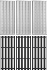 18 5/16″ Cooking Grates Emitter Plates Replacement Parts for Charbroil 3 Burner