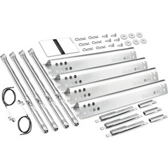 Grill Burner Heat Plate Tube Kit 304 Stainless Steel For Charbroil 46 Burner