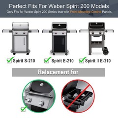 7635 Grill Flavorizer Bars for Weber Spirit E210 E220 S210 S215, Spirit 200 &…