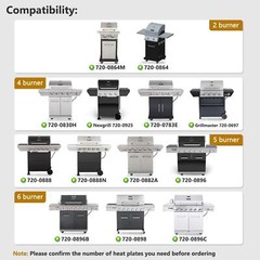 Grill Replacement Parts For Nexgrill 6 Burner 7200896b 7200898 7200896 72008…