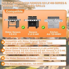 66089 Genesis II GS4 Grill Grates for Weber 4 Burner Genesis 2 GS4 Grill Part…